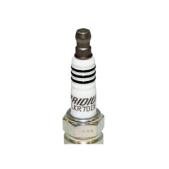 NGK LKR7DIX-11S spark plug insulator ribs image focusing on flashover prevention.