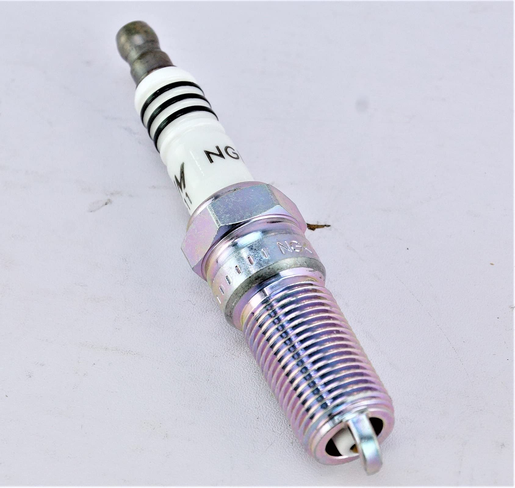 NGK LTR5IX-11 spark plug sideview with rugged shell design.
