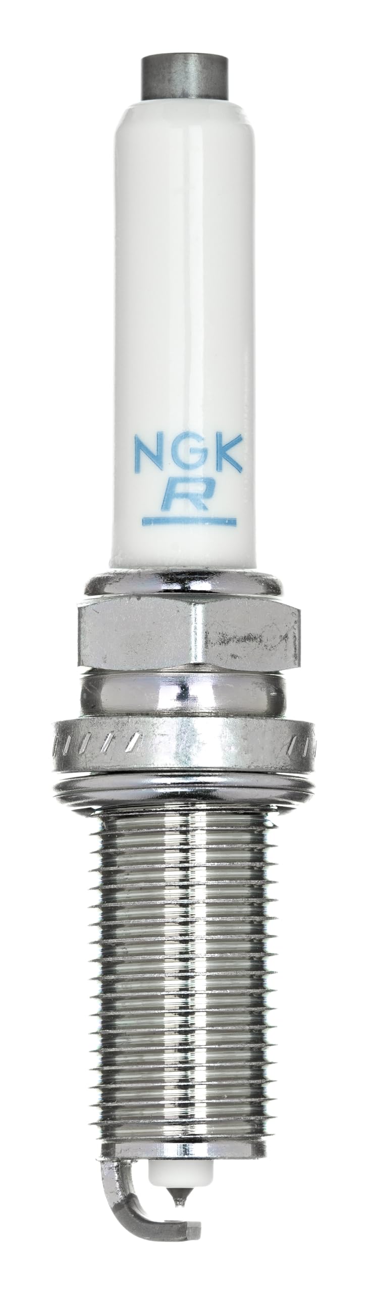 NGK PLFER7A8EG packaging box highlighting single-use spark plug and no core charge