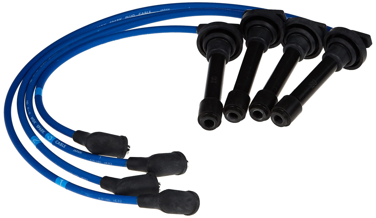 NGK RC-HE82 spark plug wire set front view for reliable ignition and easy installation.