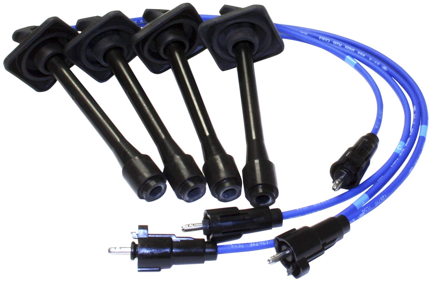 NGK RC-TE58 wire set close-up of coil leads for easy, reliable installation.