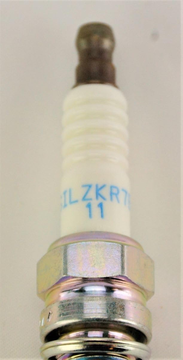 NGK ground electrode with platinum backing on SILZKR7B11 plug.