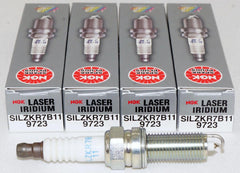 NGK SILZKR7B11 spark plug pack front view for durable ignition.