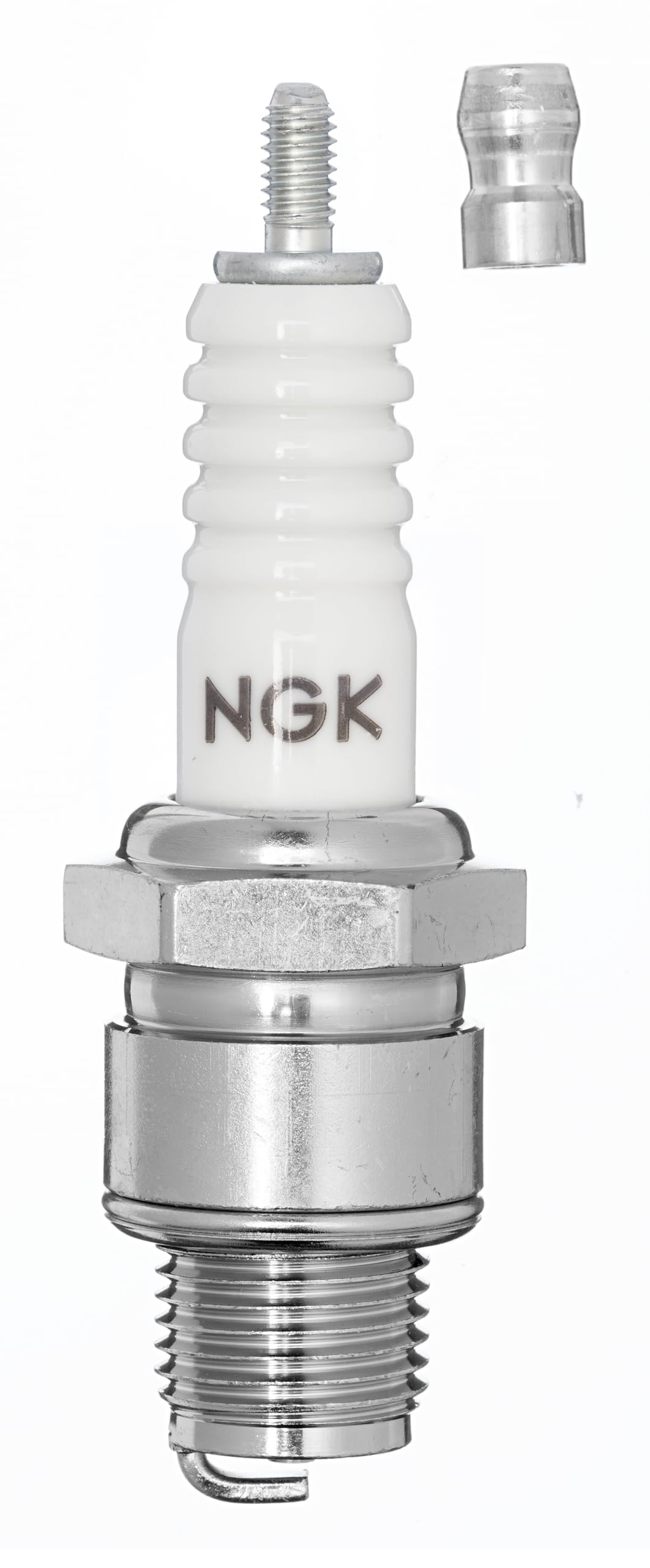 NGK 5126 spark plug B8HS-10 close-up electrode shows copper core and nickel tip longevity