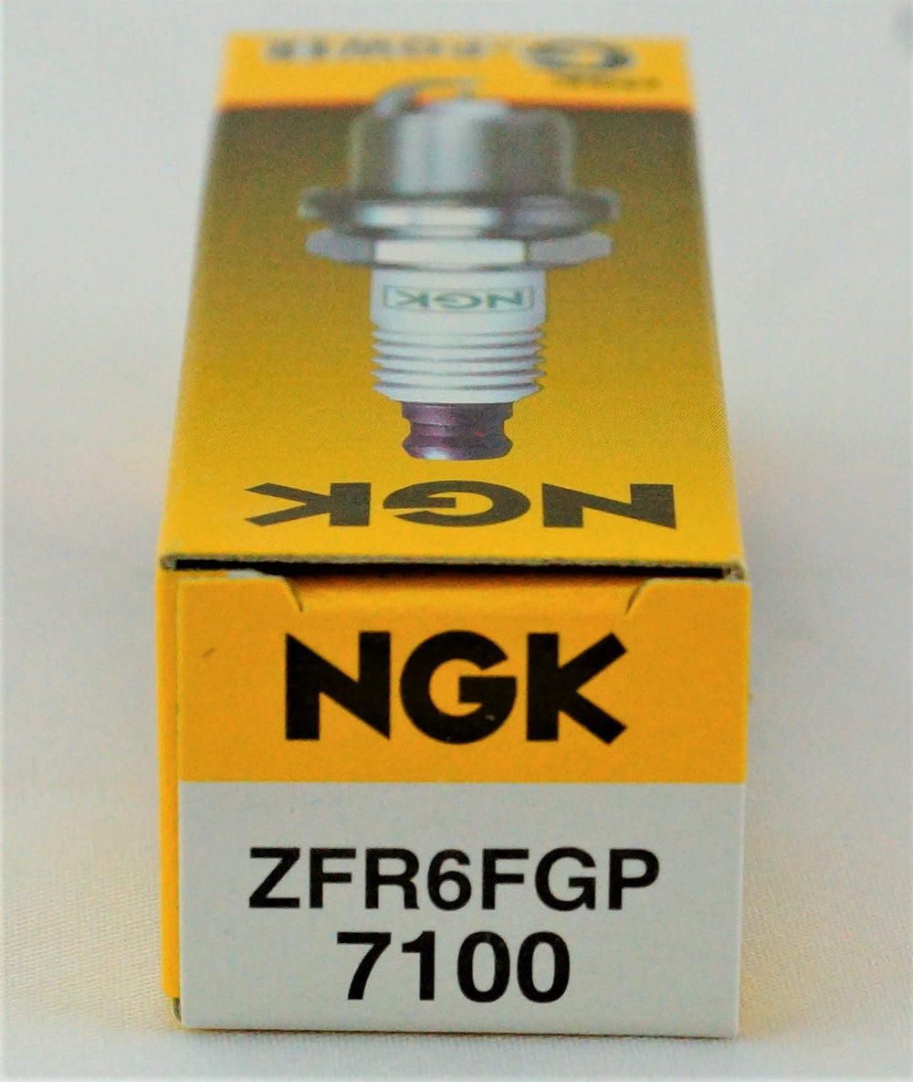 NGK 7100 ZFR6FGP packaging close-up signals genuine NGK parts