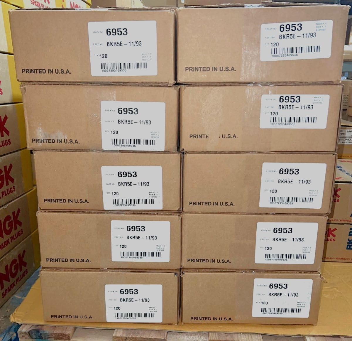 NGK BKR5E-11 spark plug OEM-quality badge highlights trusted supplier status.