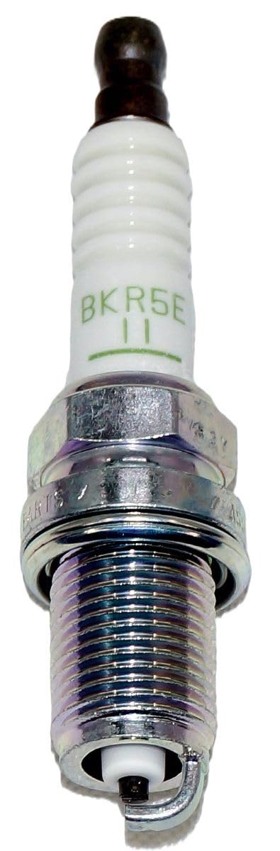 NGK BKR5E-11 spark plug packaging signals a convenient four-pack.