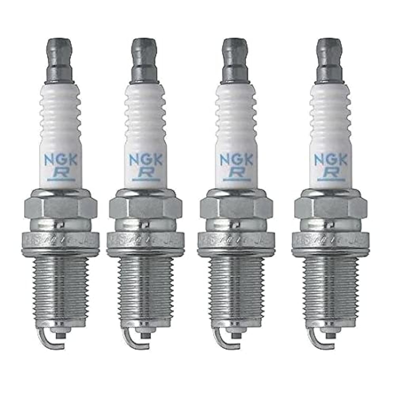 NGK BKR7E-11 spark plug close-up highlighting precision ignition.