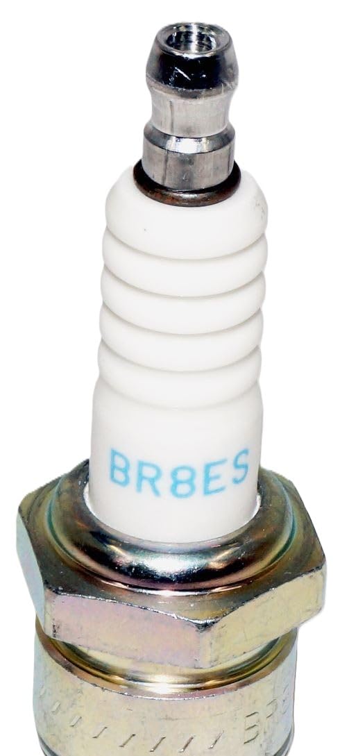 NGK spark plug corrugated ribs reduce risk of flashover