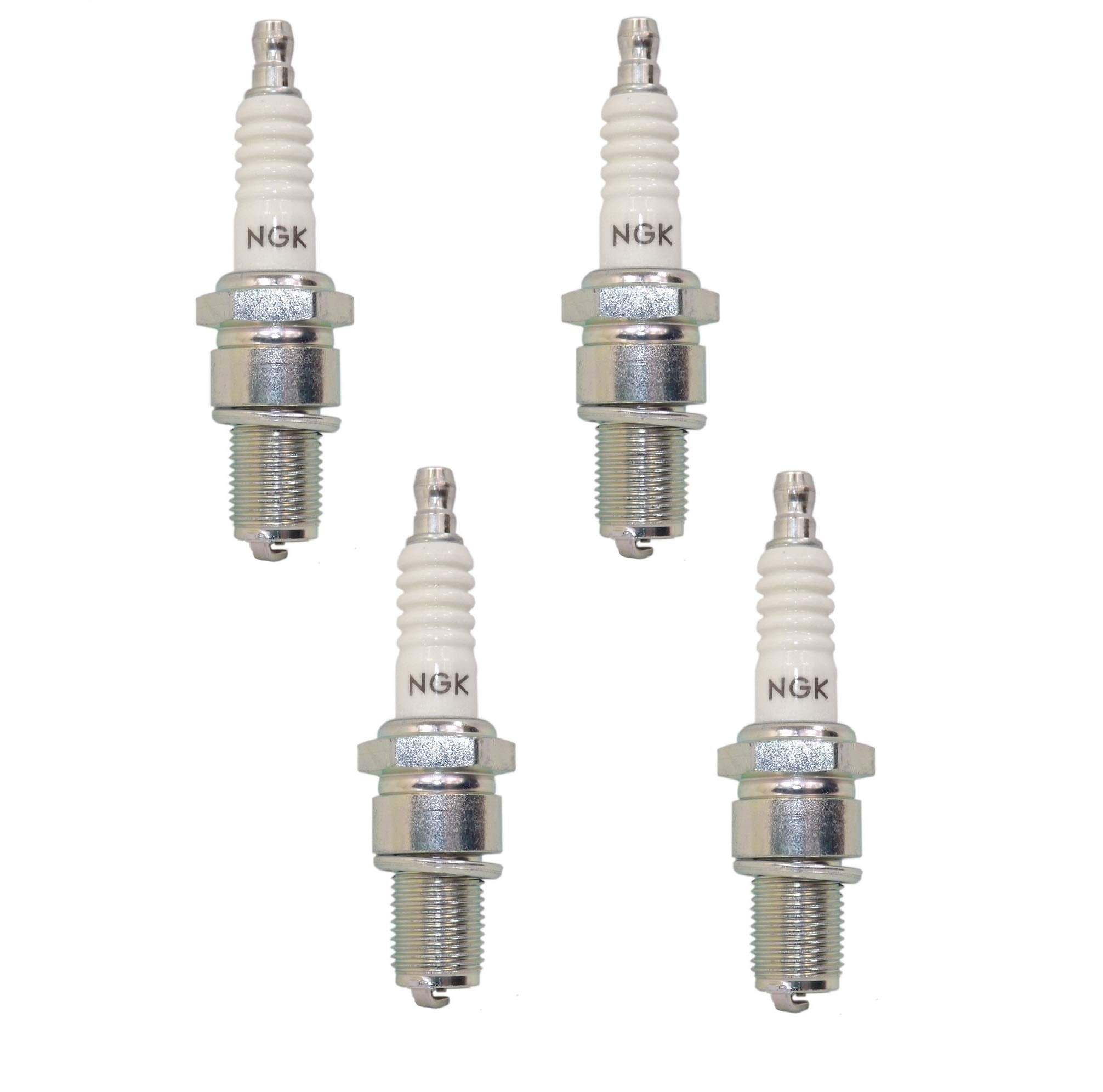 NGK standard spark plug 7734-4PK with dual ground electrodes for reliable ignition.