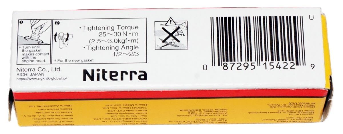 NGK standard spark plug packaging label with brand and part number