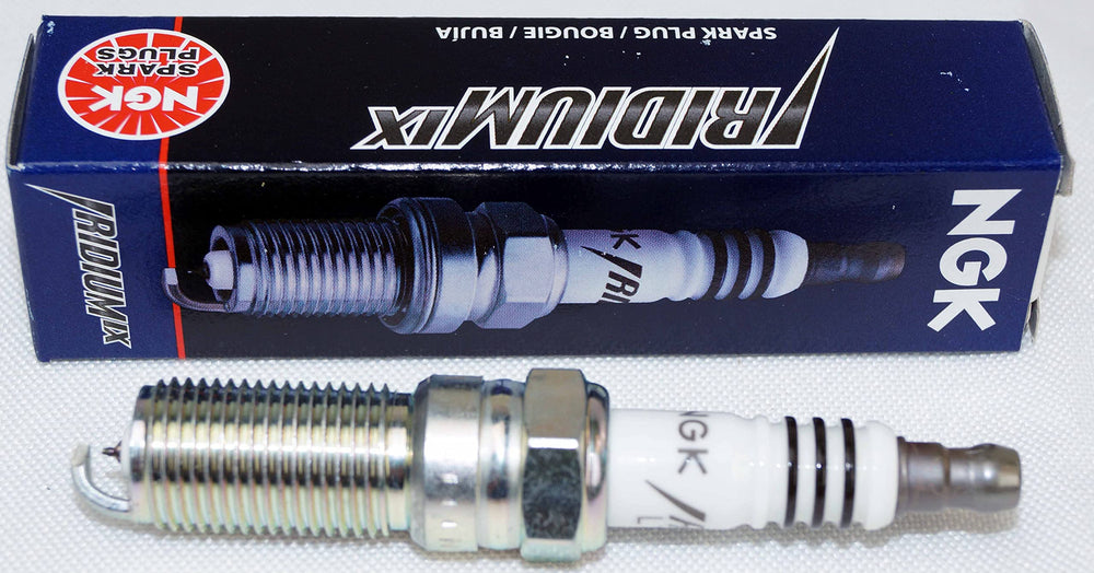 NGK LTR7IX-11 spark plug close-up with iridium tip for durable ignition