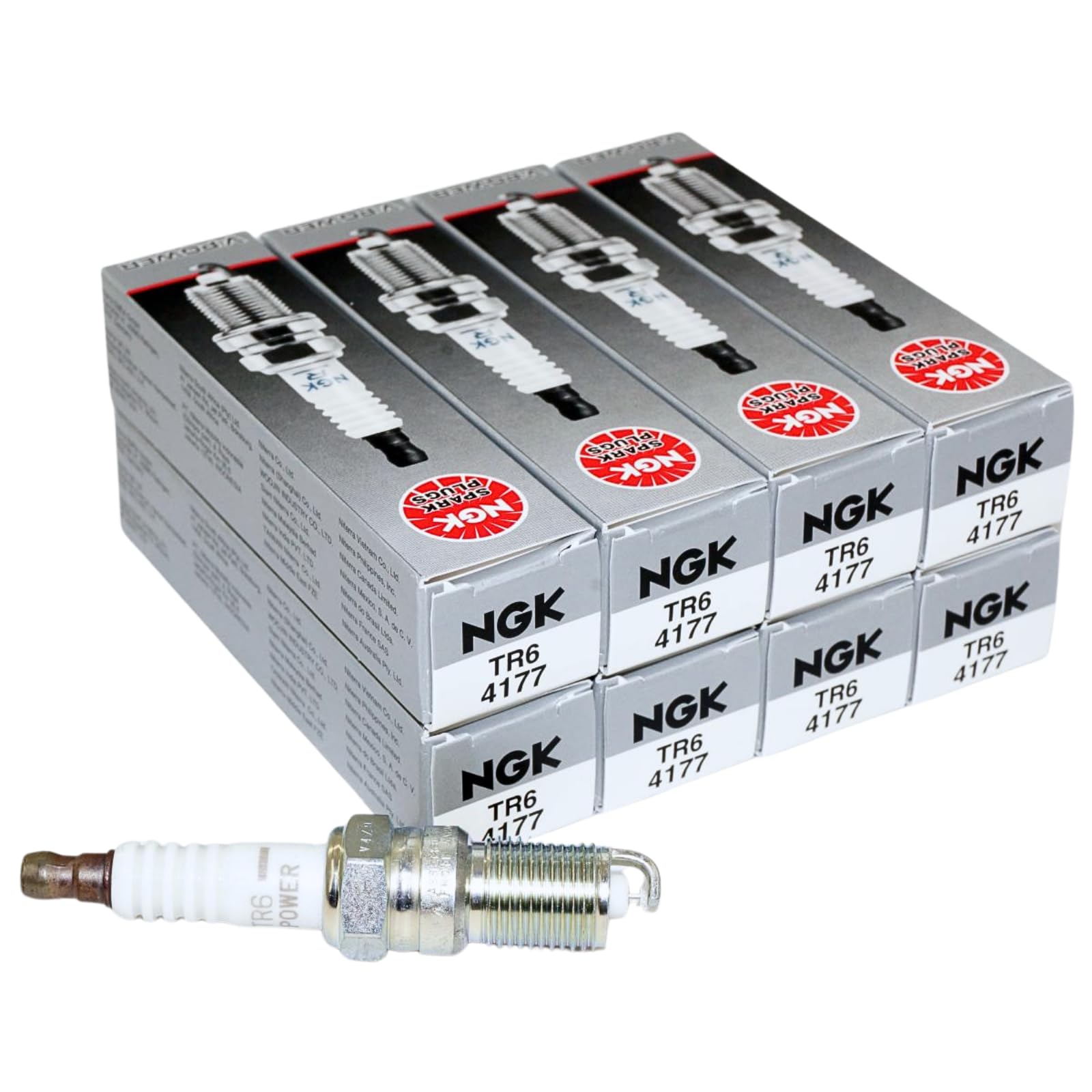 NGK TR6 spark plugs set of 8 for Corvette C5 models improve ignition reliability.