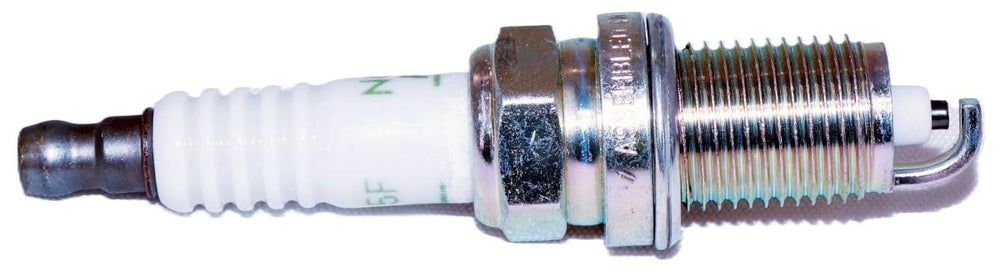 NGK ZFR5F-11 V-Power spark plug close-up highlighting ignition performance benefits.