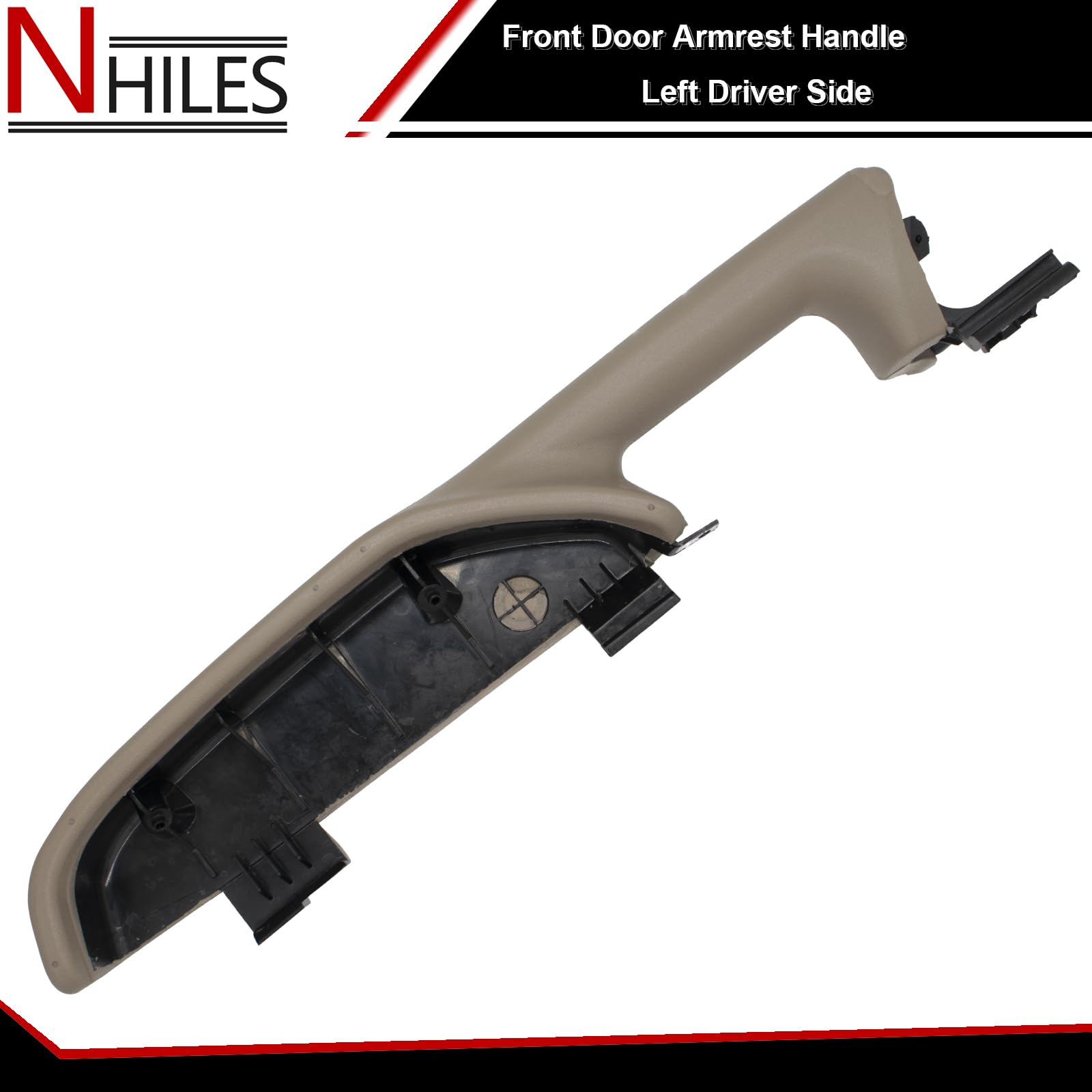 Beige NHILES armrest finish for durable interior touch.