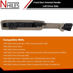 NHILES beige armrest packaging ready for installation.
