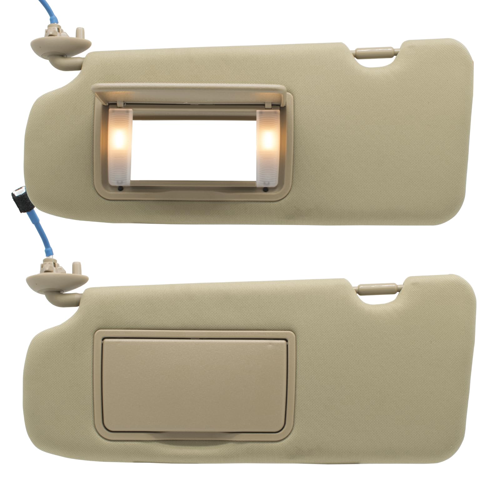 NHILES beige sun visor for Honda CR-V, reliable direct replacement option.