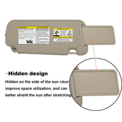 NHILES beige interior sun visor for Nissan Murano.