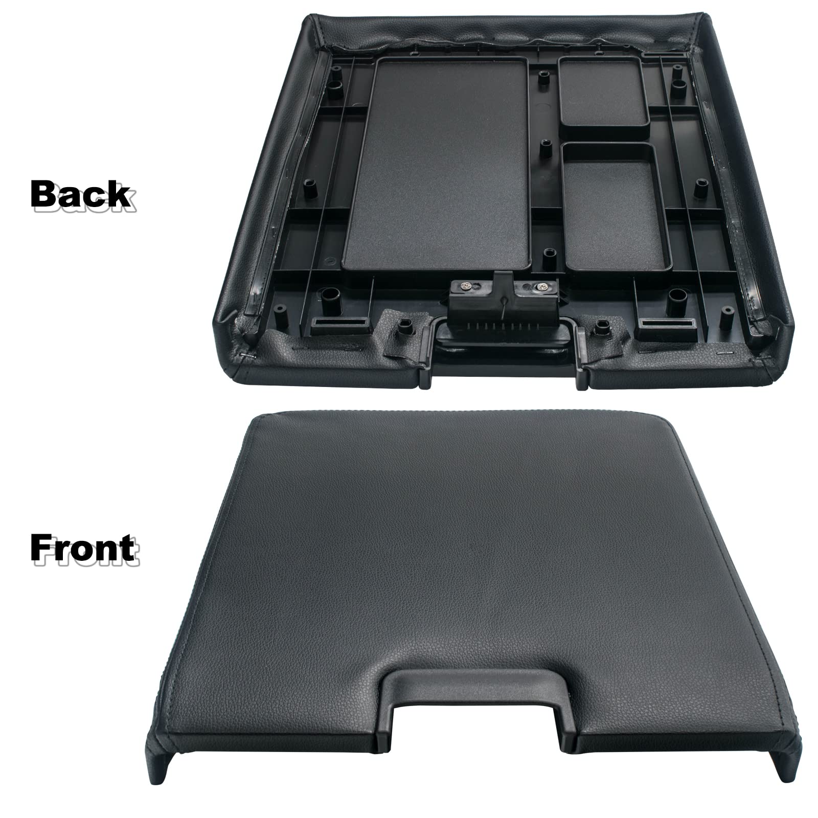 NHILES center console lid kit compatibility label confirms GM model fit.