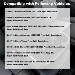 NHILES center console lid installed in Chevy Tahoe interior for a seamless upgrade.