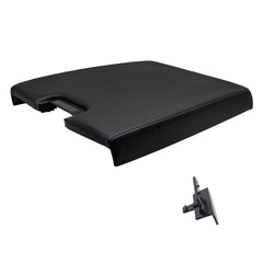 NHILES center console lid with latch, front view shows a sleek black finish for Chevy Tahoe.