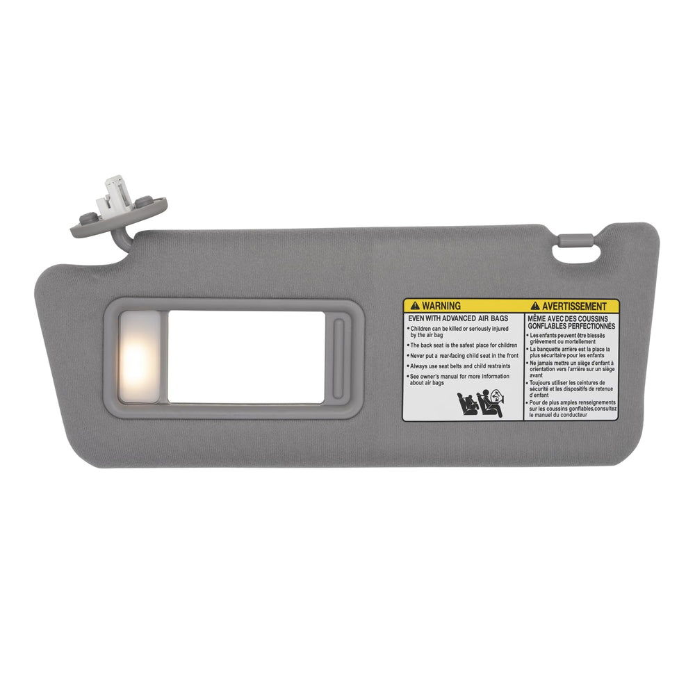 NHILES driver-left sun visor gray with light, glare control for Toyota Tacoma.
