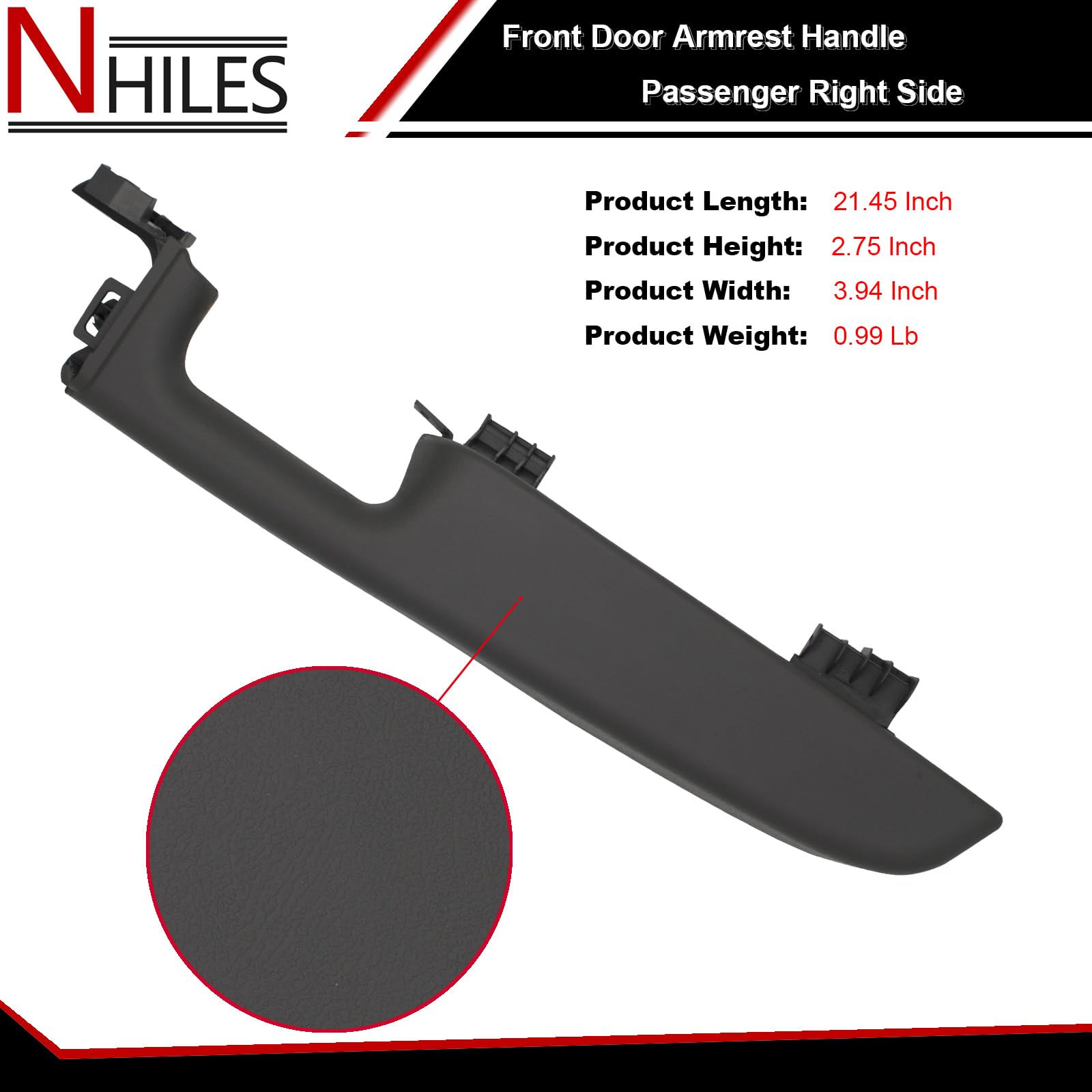 NHILES front door armrest compatibility for 1999–2006 GM trucks and SUVs.
