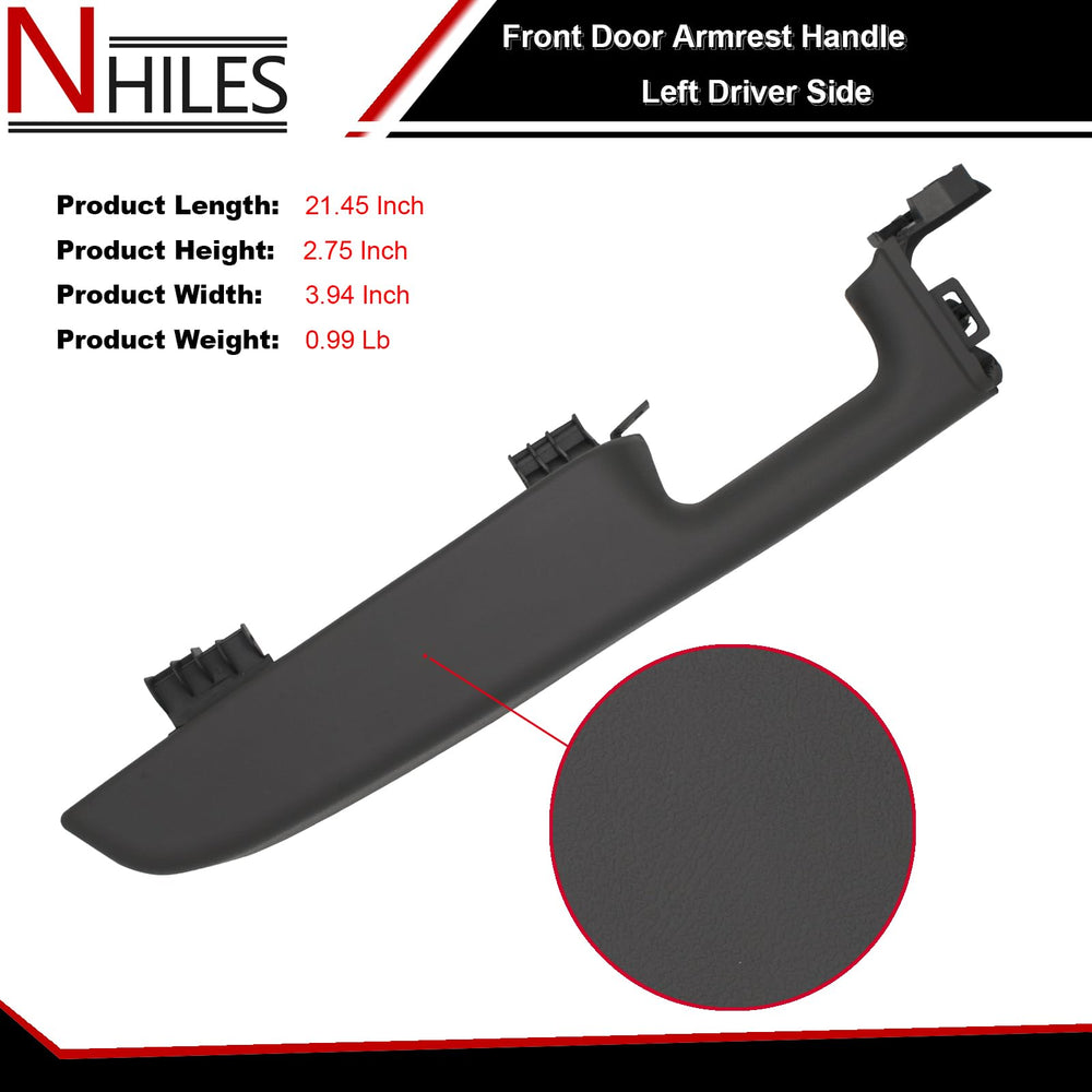 NHILES front door armrest driver-side handle for Yukon, smooth interior look.