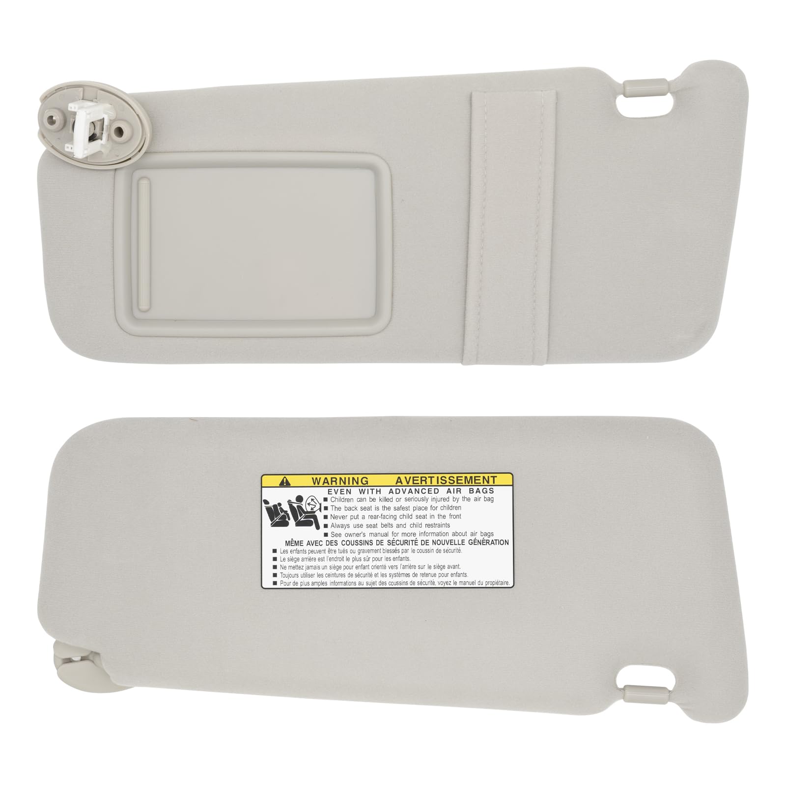 NHILES gray driver-side sun visor for Toyota Venza interior enhancement