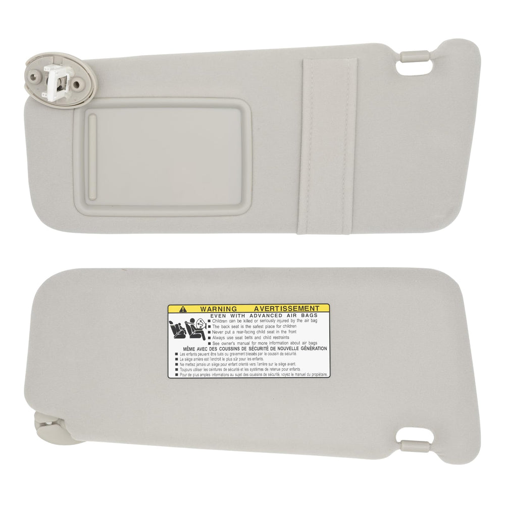 NHILES gray driver-side sun visor for Toyota Venza interior enhancement