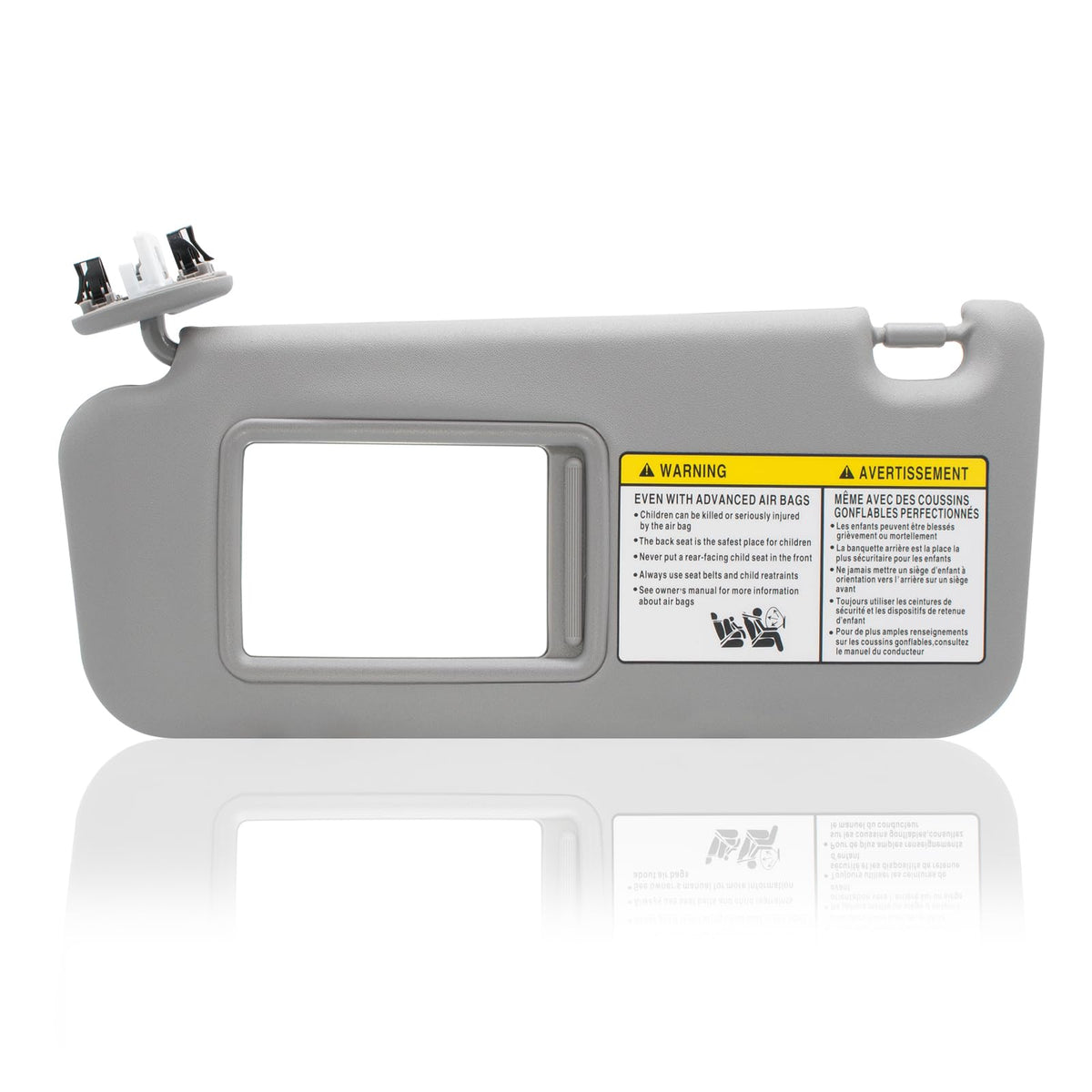 NHILES left driver sun visor front view with light for RAV4; improves glare control.