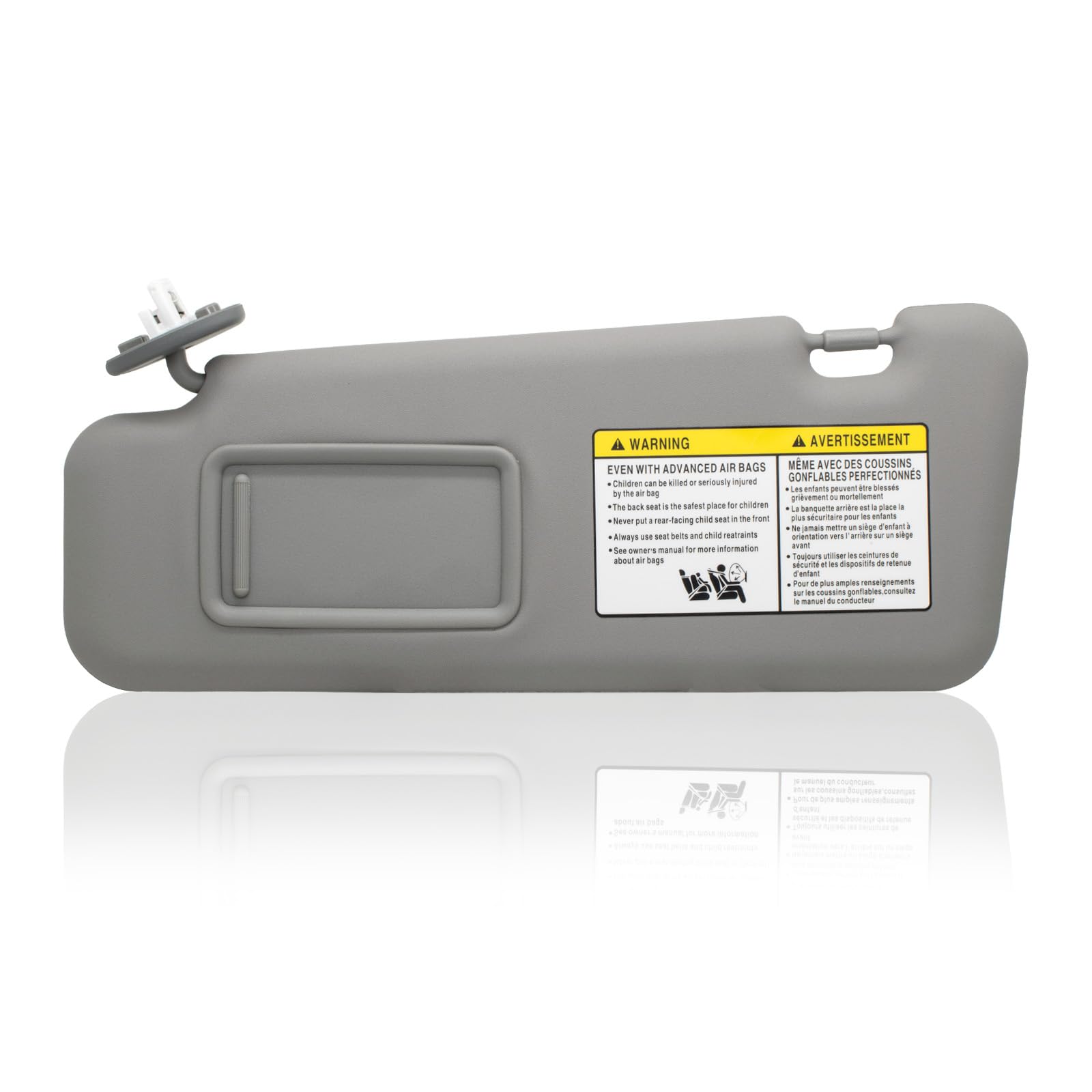 NHILES left driver sun visor for Toyota Highlander; glare reduction for clearer daytime driving.