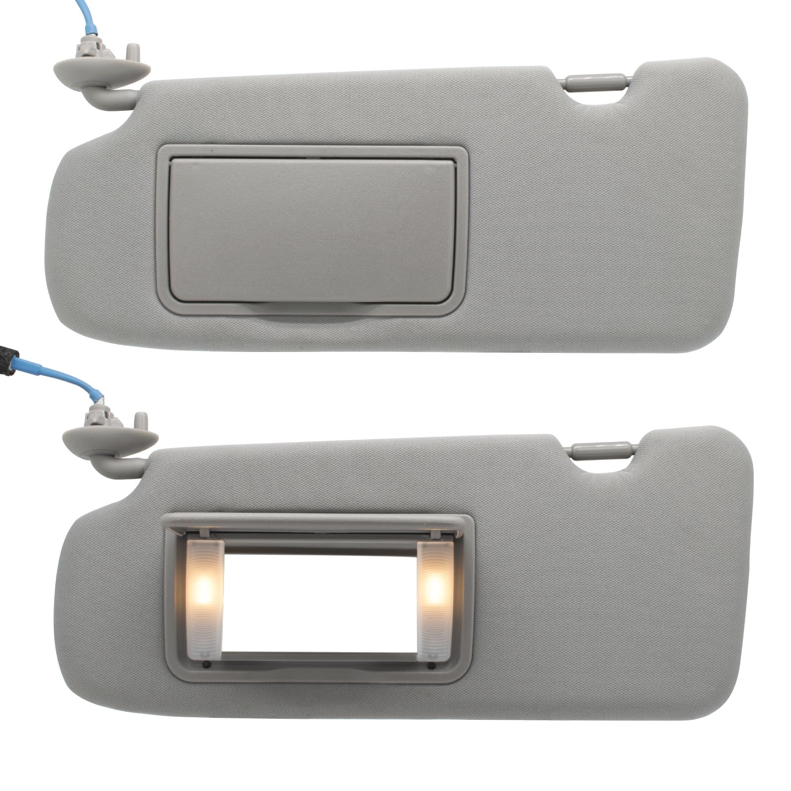 NHILES sun visor close-up gray highlights durable material and precise fit