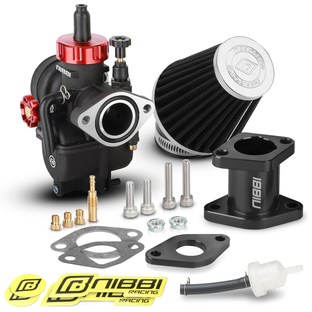 NIBBI 24mm carburetor body with rugged anodized coating for durability