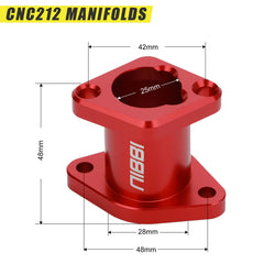 NIBBI carburetor side profile shows anodized, durable finish for harsh rides
