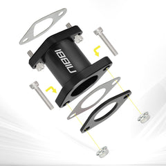NIBBI Coleman inlet pipe mount assembly image shows precise fit for quick installation.