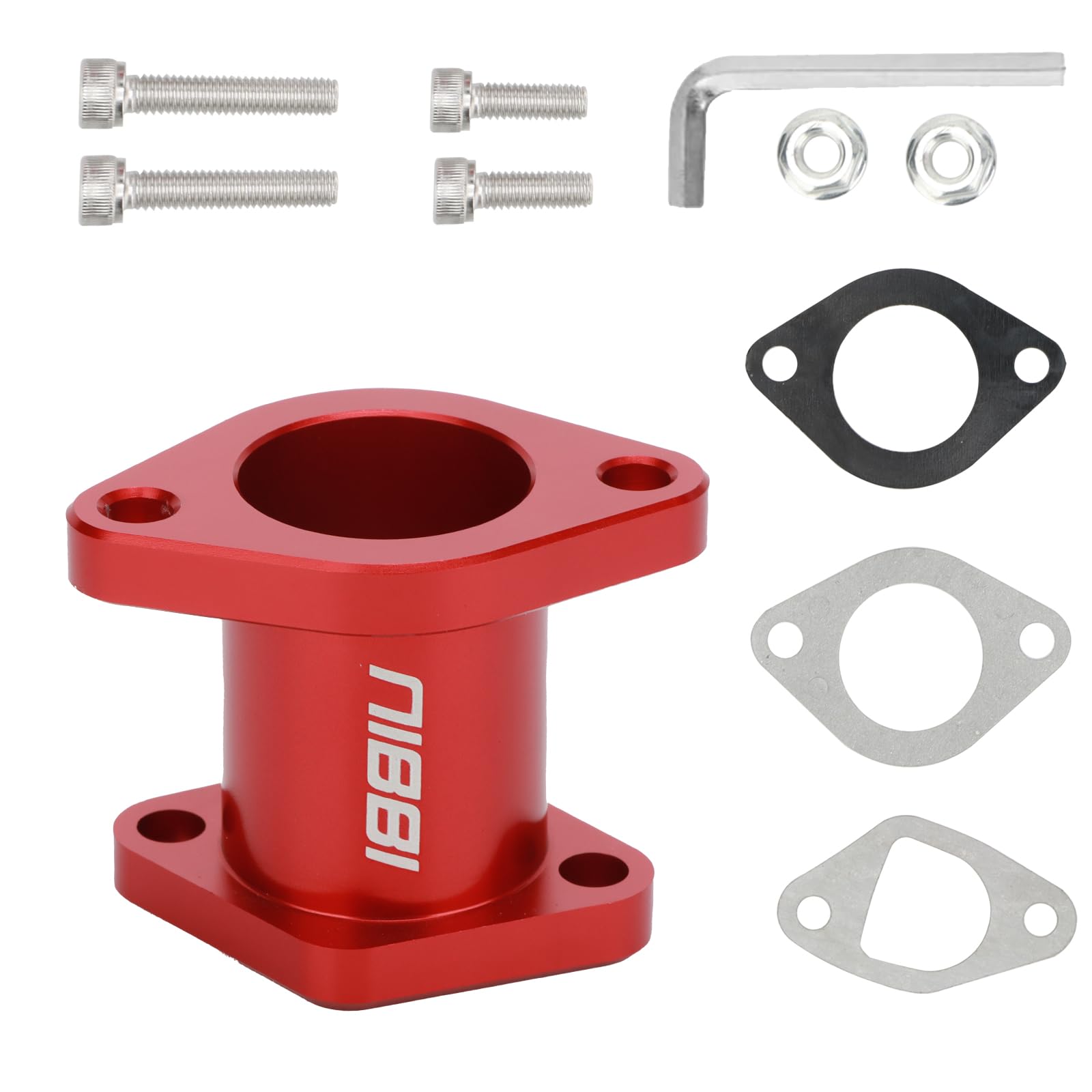 NIBBI Coleman intake manifold with CNC finish for a reliable go-kart fit.