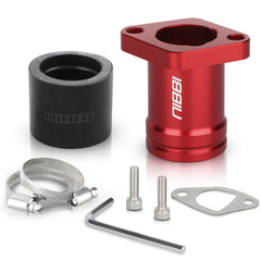 NIBBI Coleman intake manifold red front view showing airflow pathway
