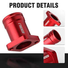 NIBBI Coleman intake manifold red top view with flange alignment