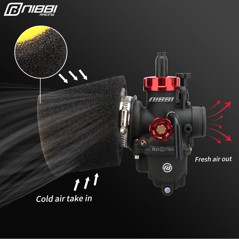 Nibbi filter in go-kart setup demonstrates versatile performance for compact engines.