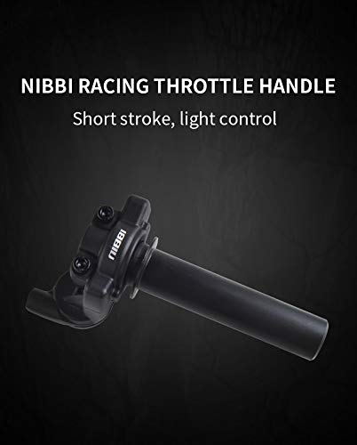 NIBBI short-stroke focus improves throttle feel for smoother acceleration on rough sections.