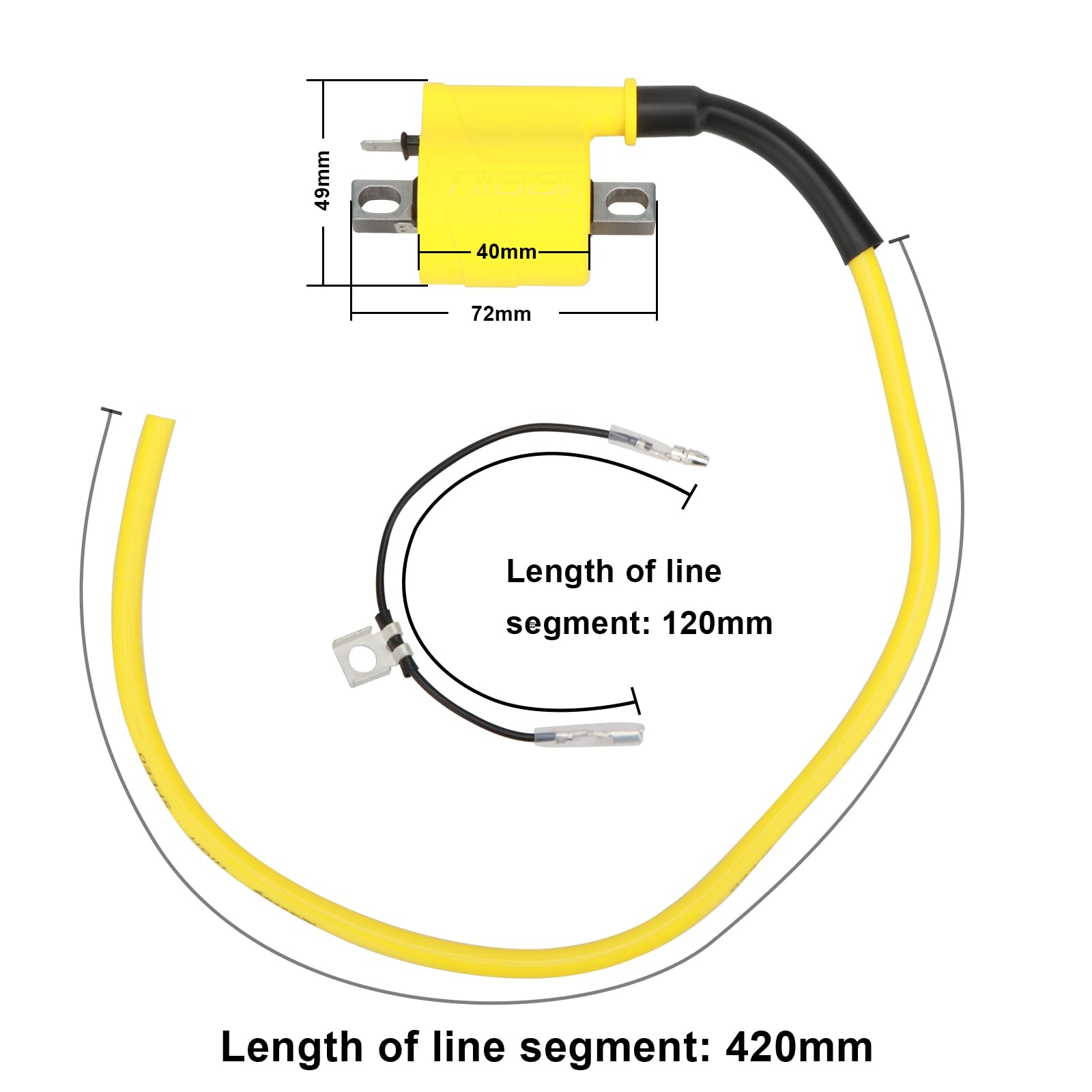 NIBBI ignition coil end connector demonstrates secure 6V/12V/24V compatibility