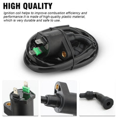 NIBBI ignition coil wiring connector emphasizes compact, reliable wiring compatibility with GY6 engines.