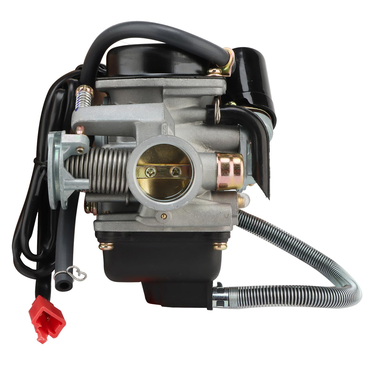 NIBBI PD24J carburetor on a workbench ready for installation and tuning.