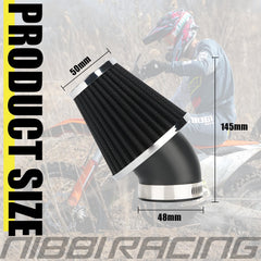 NIBBI PE22 dirt bike installation scene demonstrating reliable fit on rugged frames