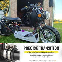 NIBBI Predator 212 intake manifold D-shaped interface enables optimal performance