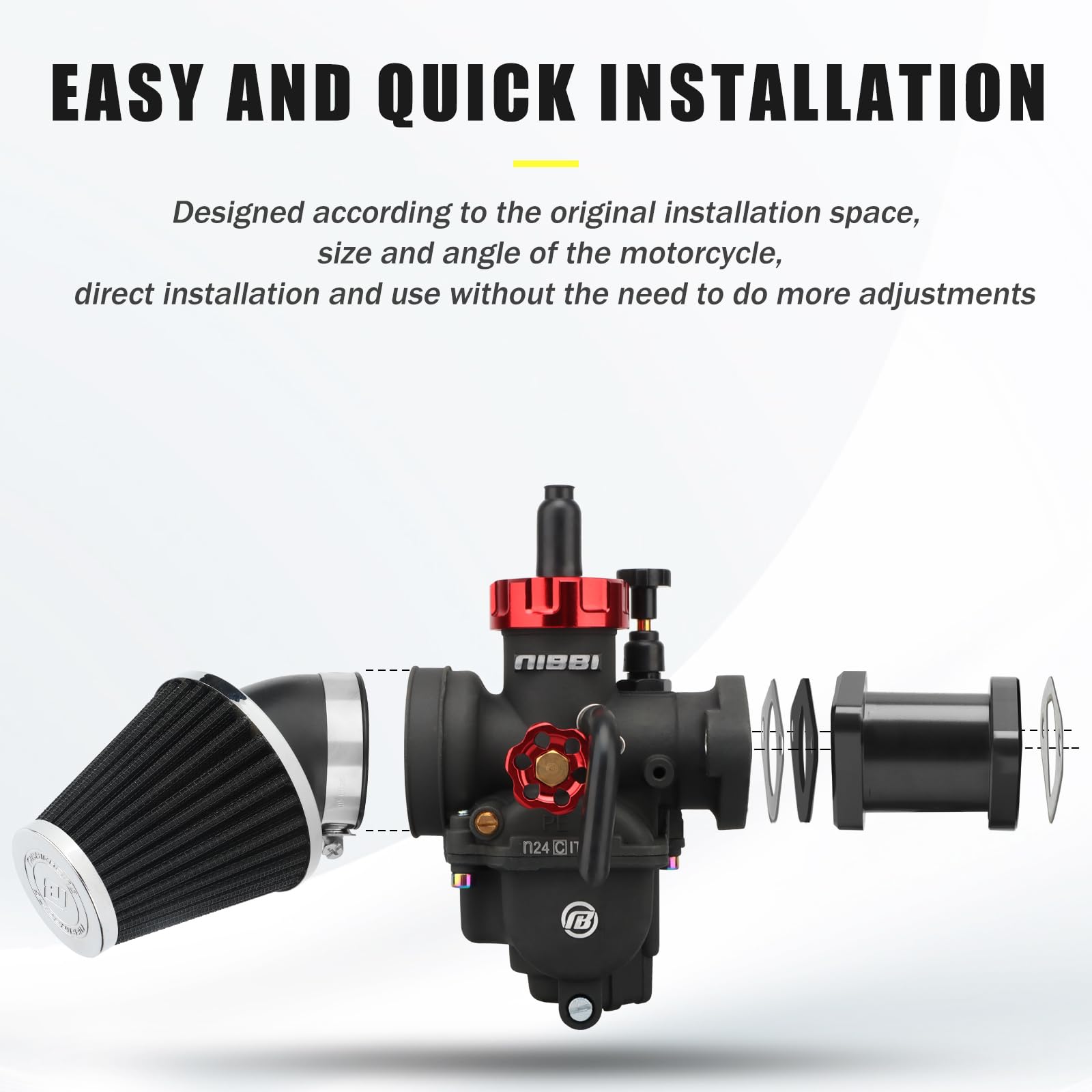 NIBBI Predator 212cc compatible carb demonstrates broad compatibility for mini bikes and go-karts
