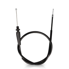 Nibbi throttle cable close-up shows durable 316 stainless steel construction