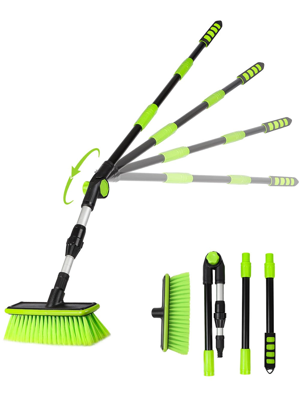 Nicecastle 59-inch PBT brush head for scratch-free, gentle car cleaning