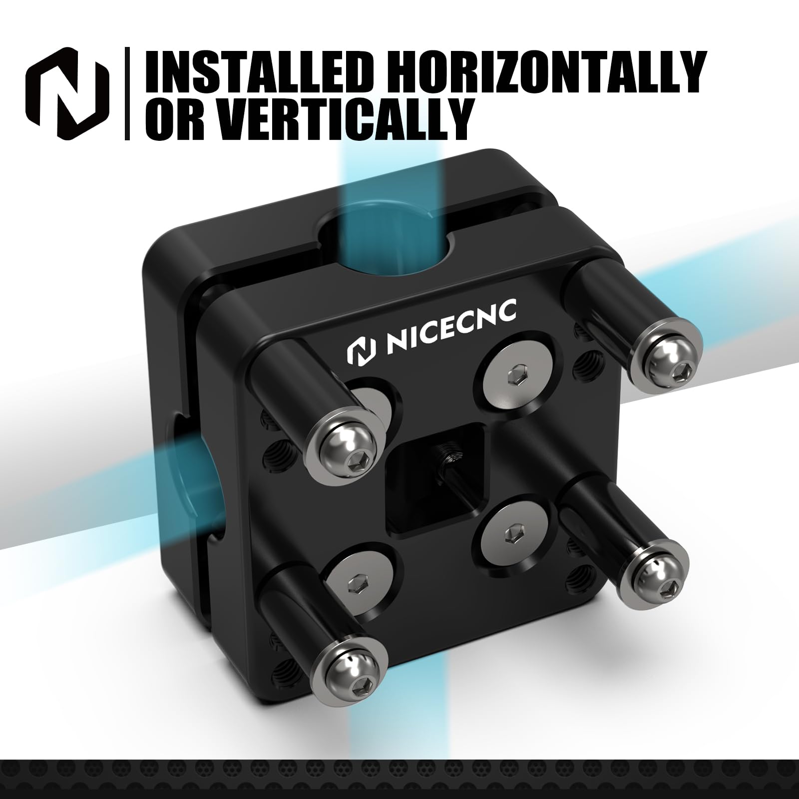 NICECNC 12mm GPS clamp for Aprilia Tuareg 660 supporting reliable navigation mounting.